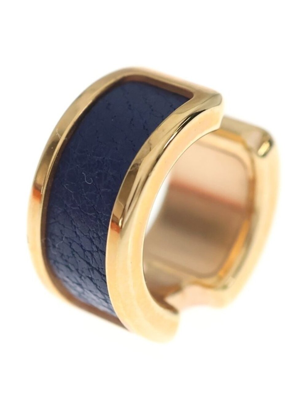 Hermes Olympe PM Ear Cuff Pink Gold Navy Earrings